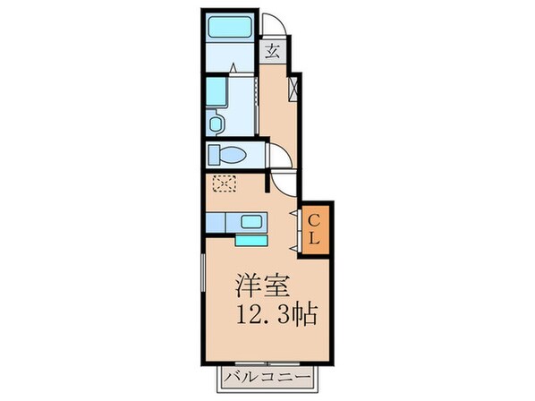 フィオーレ長行東三番館の物件間取画像